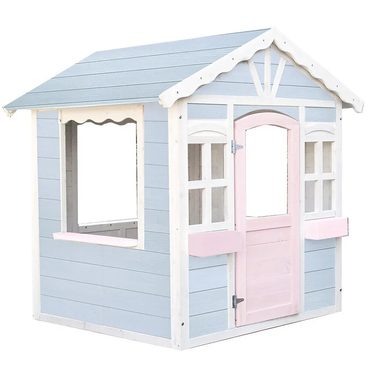 Limited Standard Goods ROVO KIDS Cubby House, Outdoor Wooden DIY Timber Cottage Style Playhouse, for Children Functional