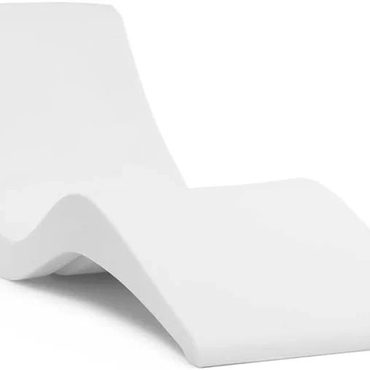 Revolutionary Prime Select Classic White In-Pool Chaise Lounger, Aqua Outdoors, Set of 2 Original