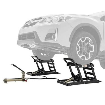 Economy Prime Select Black Widow Hydraulic Car Lift with Ramp - 3,000 lb. per pair Capacity Value