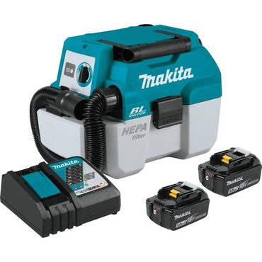 Durable Simple Goods Makita 18V LXT 2 Gallon HEPA Portable Wet/Dry Dust Extractor/Vacuum Kit XCV11T from Makita Improved
