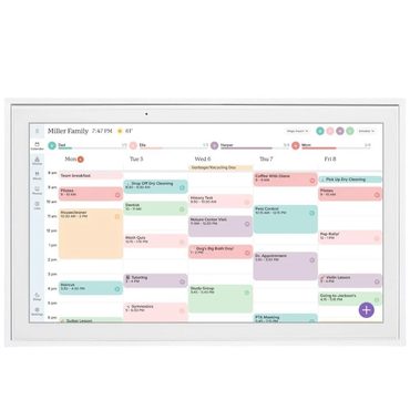 Essential Everyday Co Skylight 15" Digital Calendar & Chore Chart, Wall Mount Universal
