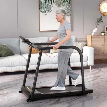 Revolutionary Standard Goods 5 HP Walking Treadmill for Senior Long Handrail 300 lbs Capacity Home Fitness Reliable