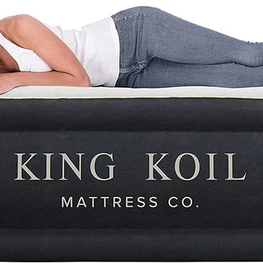 2026 Upgraded True Basics King Koil Luxury Twin Air Mattress with Built-in High Speed Pump for Camping, Home Value