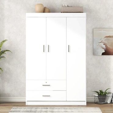 Limited Everyday Co 3-Door Wardrobe with 2 Drawers Enhanced