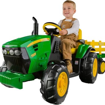 Economy Simple Goods Peg Perego John Deere Ground Force Tractor with Trailer 12 Volt Ride on Distinctive