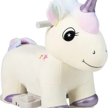 Classic Fresh Find Kids Ride Unicorn, 6V Battery Powered Electric Animal Toy Sensible