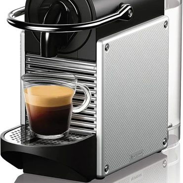 Limited Everyday Co Nespresso Pixie Espresso Machine by DeLonghi, 19-Bar Pump, Compact Aluminum Design, Silver, 1100ml Everyday