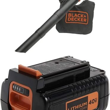 Limited Basic Line BLACK+DECKER 40V MAX Blower/Vacuum with Extra Battery, 2.0-Ah (LSWV36 & LBX2040) Sensible