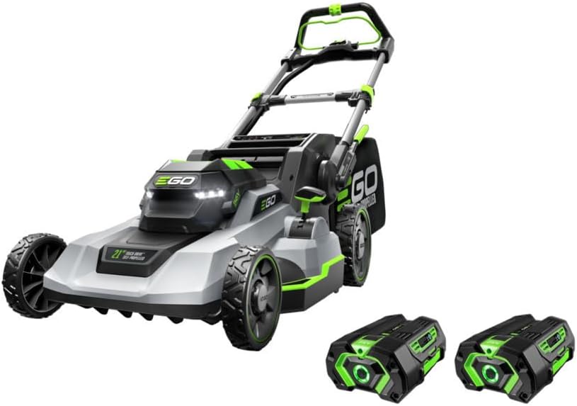 Revolutionary Basic Line EGO Power+ 21-Inch 56V Self-Propelled Cordless Lawn Mower with 2x 4.0Ah Batteries & Rapid Charger, Black Sensible