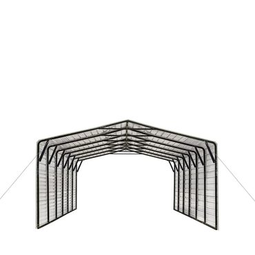 Limited Standard Goods 2025 CP2030F 20' x 30' All-Steel Carport Shed With 10' Enclosed Sidewalls Universal