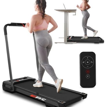 New 2026 Fresh Find FYC 3.5HP Under Desk Treadmill 300LBS Foldable Black Fine