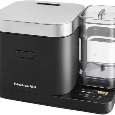 Limited Standard Goods KitchenAid Grain and Rice Cooker 8 Cup with Integrated Scale and Delayed Cook, KGC3155BM Fine