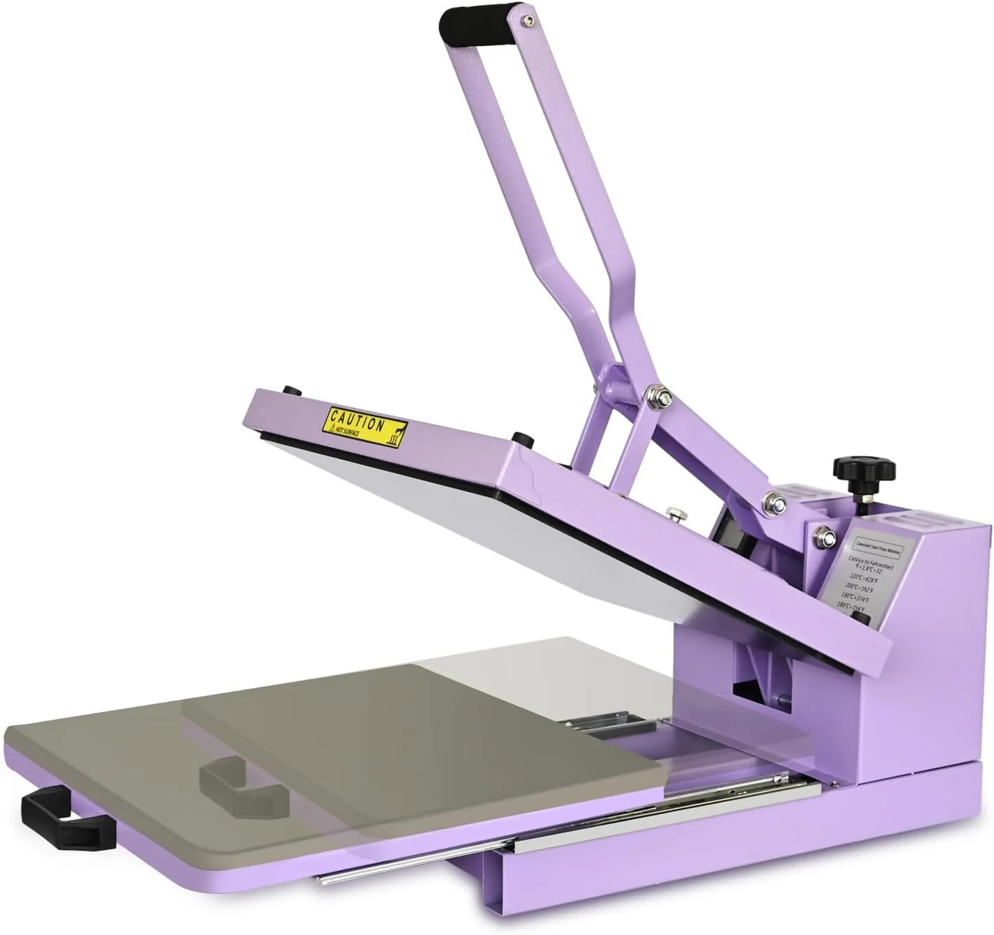 Select Prime Select Heat Press 15x15 inch Industrial Sublimation Heat Transfer Machine Purple Sound