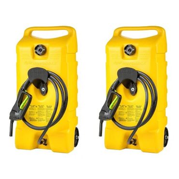 Limited Simple Goods 14 Gal Diesel Fuel Tank Container Pump, 2 Pack, Yellow Sound