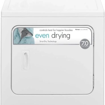Durable Open Market Kenmore 29′′ Front Load Electric Dryer with Wrinkle Guard and 7.0 Cubic Ft. Total Capacity, White Original