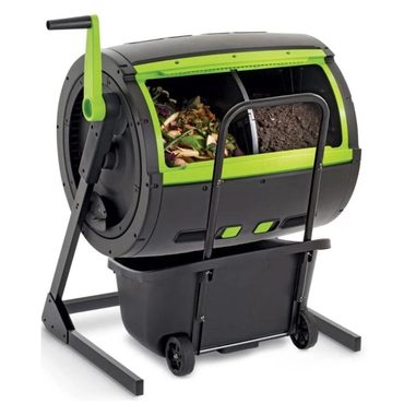 Durable Basic Line 65-Gallon Compost Tumbler And Cart Combo Budget