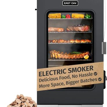 In Season Standard Goods EAST OAK 30" Outdoor Electric Smoker Built-in meat probe smokes up to 6 times longer Reliable