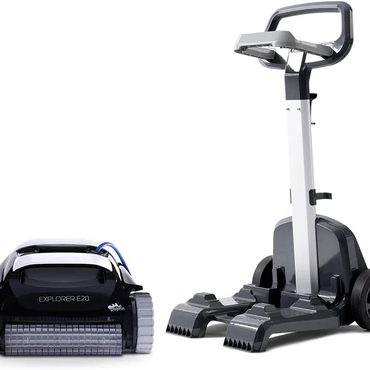 Limited Simple Goods Robotic Pool Vacuum Cleaner All Pools up to 30 FT - Scrubber Brush Easy Top Load Filters Distinctive