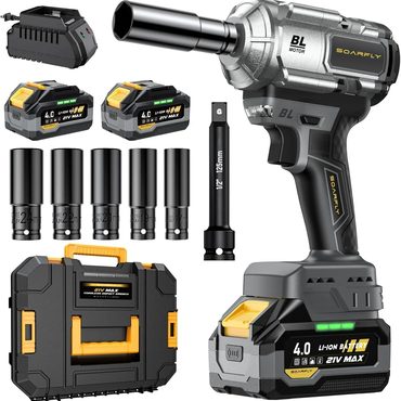 Limited True Basics Cordless Impact Wrench, 1200Nm 900ft-lbs, 1/2'' High Torque, 21V Brushless Sound