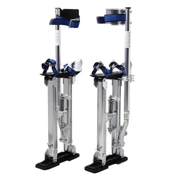 New 2026 True Basics 9TRADING Silver 24-40 Inch Drywall Stilts Aluminum Tool Stilt for Painting Painter Taping Distinctive