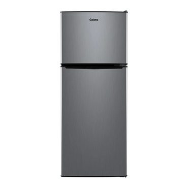 Durable Simple Goods Galanz 4.6. Cu ft Two Door Mini Refrigerator with Freezer, Stainless Steel Practical
