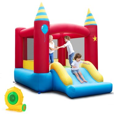 Limited Open Market Costway Inflatable Kids Jumping Bouncer Indoor Outdoor with 480W Blower Functional