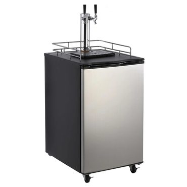 Revolutionary Pure Value Beer Kegerator Dual Tap Draft Beer Dispenser Stainless Steel Keg Refrigerator 170L Reliable