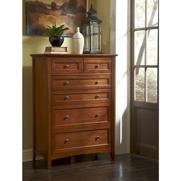 Essential Fresh Find Simply Solid Aiden Solid Wood 6-drawer Chest Enhanced