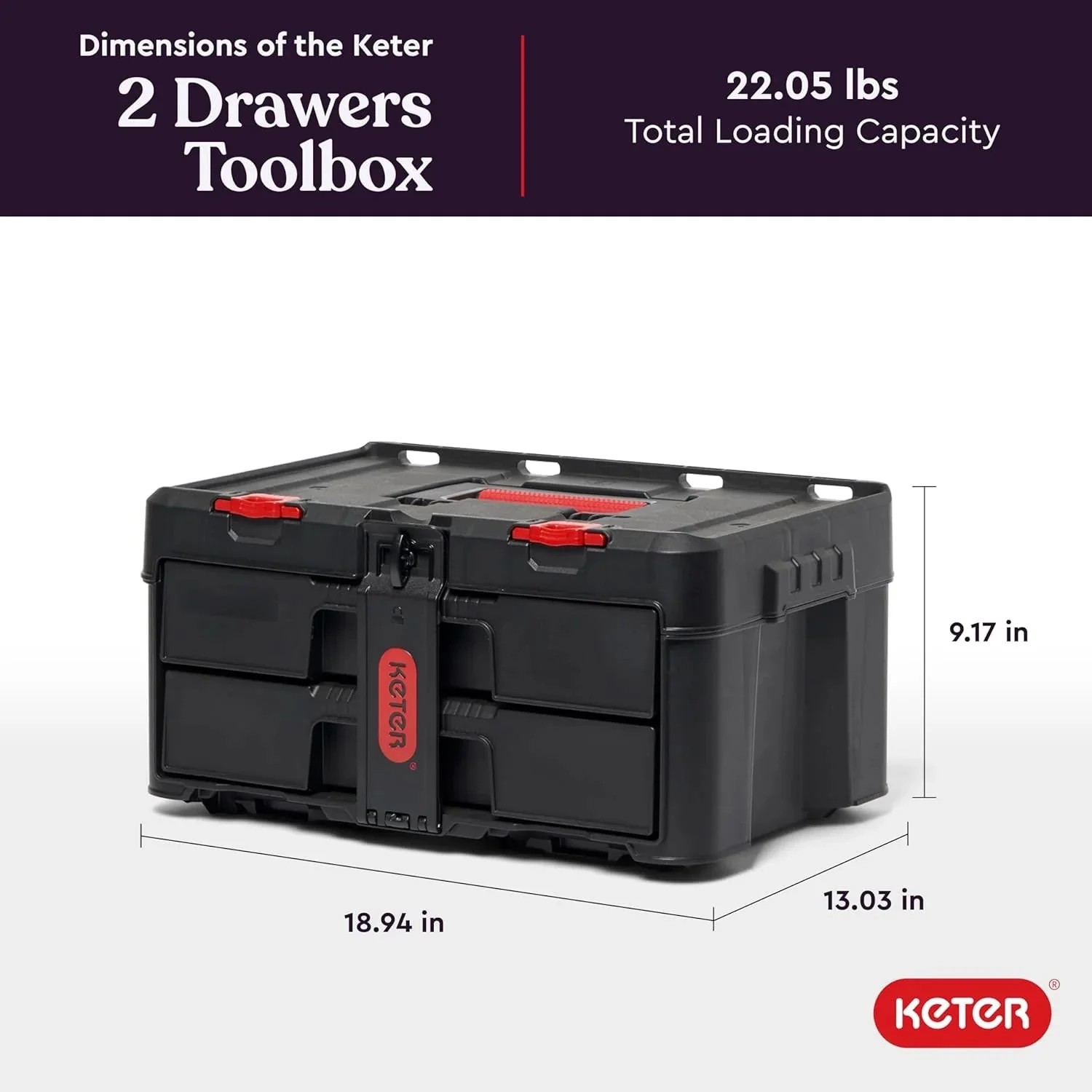 Select Everyday Co Keter Stack-n-Roll Modular Tools Organizer for Garage Storage and DIY 3 Piece Resin Rolling Tool Box System Fine