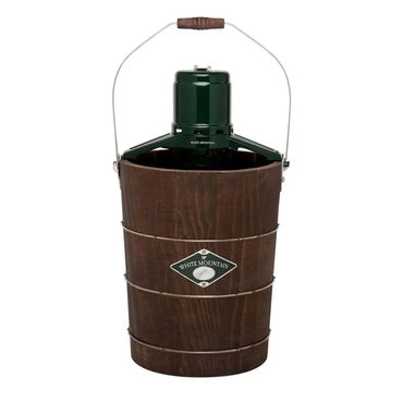 Limited Open Market White Mountain 6 Qt. Green and Brown Electric Ice Cream Maker Value