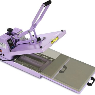 Select Prime Select Heat Press 15x15 inch Industrial Sublimation Heat Transfer Machine Purple Sound