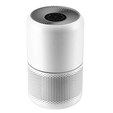 Limited Basic Line Air Purifier for Home Allergies Pets Hair Bedroom Standing Fan 82ft Oscillating White Value