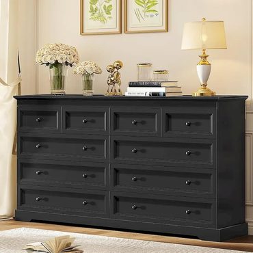 Classic Simple Goods 10 Drawers Dresser 55 Large Drawers Wood Dressers & Chest of Drawers Everyday
