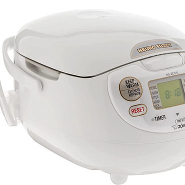 Limited Fresh Find Zojirushi, Made in Japan Neuro Fuzzy Rice Cooker, 5.5-Cup, Premium White Reliable
