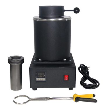 Limited Open Market 2KG Gold Melting Furnace 1400W 2000F Digital Electric Furnace Graphite Crucible 110V Practical