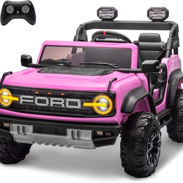 Classic Everyday Co Bronco Raptor Two-Seater Ride-On Car Truck Toy Blue Sensible