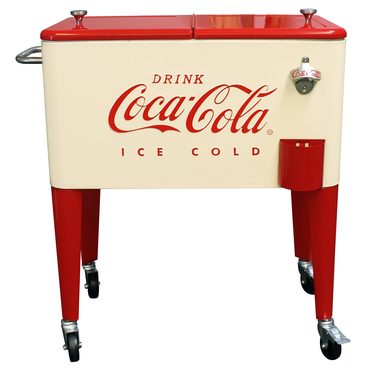 Revolutionary Basic Line Leigh Country Licensed Coca-Cola Series CP 98111 Metal 60 Qt Outdoor Patio Cooler Budget