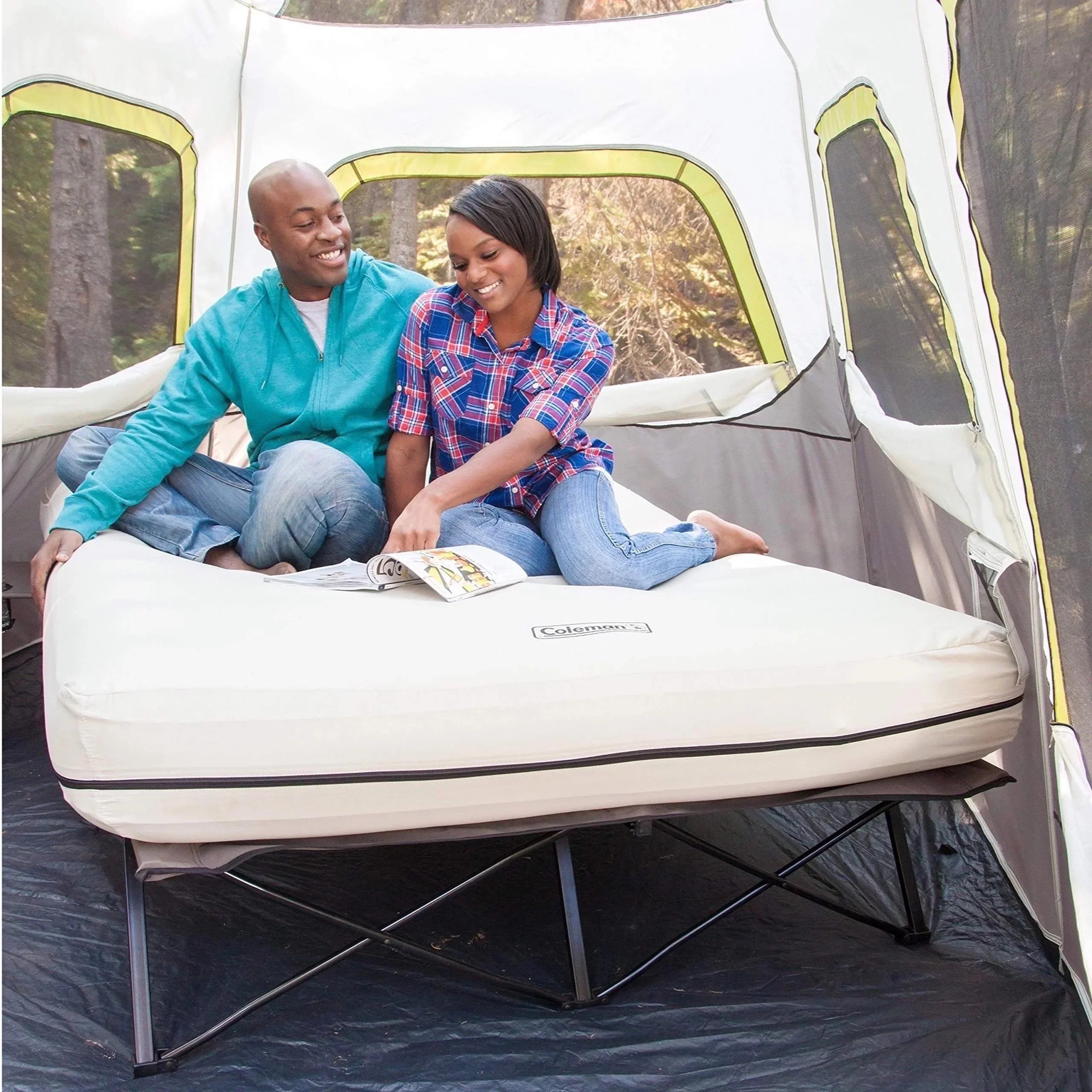 In Season Everyday Co Coleman Camping Cots for Adults with Camping Air Mattress Reliable