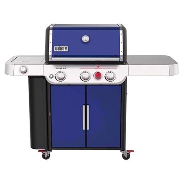 Select Smart Pick Weber Genesis E-335 3 Burner Liquid Propane Grill Deep Ocean Blue Improved