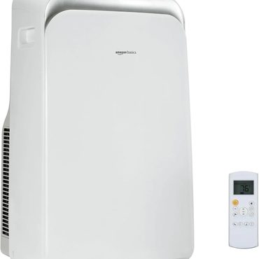New 2026 Prime Select Amazon Basics 3-In-1 Portable Air Conditioner Remote Timer Dehumidifier 10000 BTU White Budget