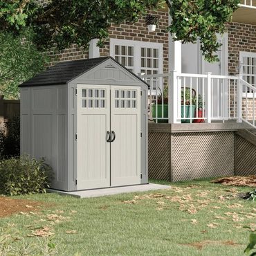 Advanced Basic Line Suncast 6 ft. x 5 ft. Resin Storage Shed Practical