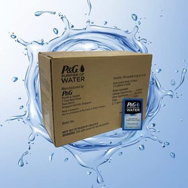 Premium Pure Value P&G Purifier of Water Portable Water Purifier Packets Box of 240 Functional