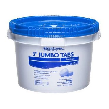 Popular Clear Choice Leslie's – 3 in. Jumbo Chlorine Pool Tabs – 20 lbs. Bucket Functional
