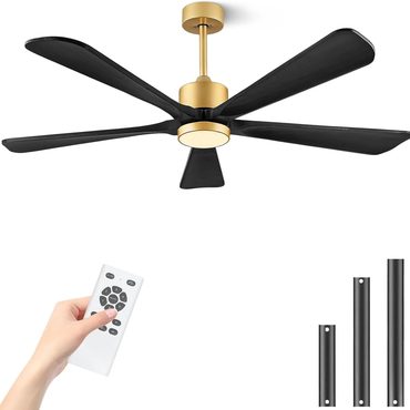 Classic Pure Value 60 inch Outdoor Ceiling Fan with Lights Remote Dark Brown Sound