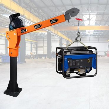 Durable Standard Goods 1100lb Folding Household Hoist Truck Crane with Electric Hoist 110V, 880lb Pulling Force Value