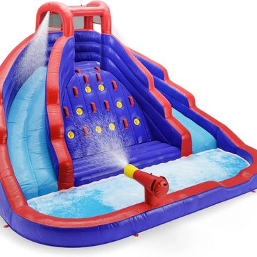 In Season Pure Value Inflatable Water Slide, Water Bounce House Waterslide for Backyard, with Air Pump Sound