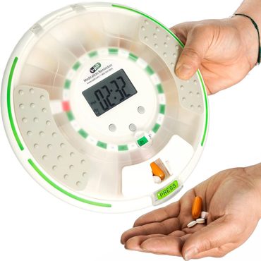 Limited True Basics e-Pill Voice - Locked Automatic Pill Dispenser - Reminds with a Friendly Voice Fine