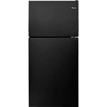 New 2026 True Basics 18 Cu. Ft. Top-Freezer Refrigerator Black Modern