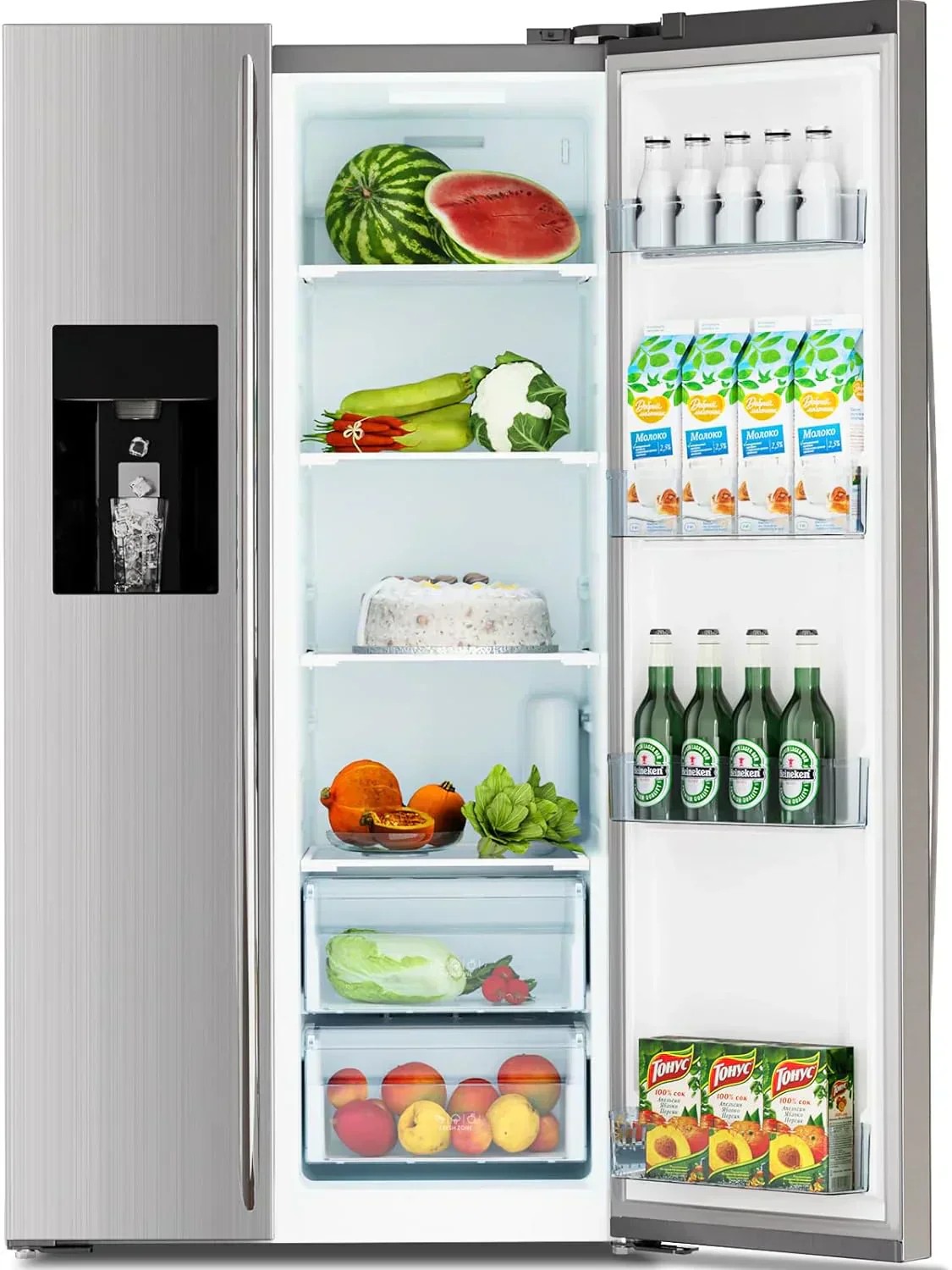 In Season Open Market 36" Side By Side 20.01 Cu. ft. Built-in Refrigerator with Freezer & Ice Maker Included Value