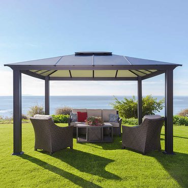 Annual Open Market Paragon Santa Monica Aluminum Gazebo Value